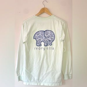 Ivory Ella Women's Sea Foam Green Long Sleeve Shirt